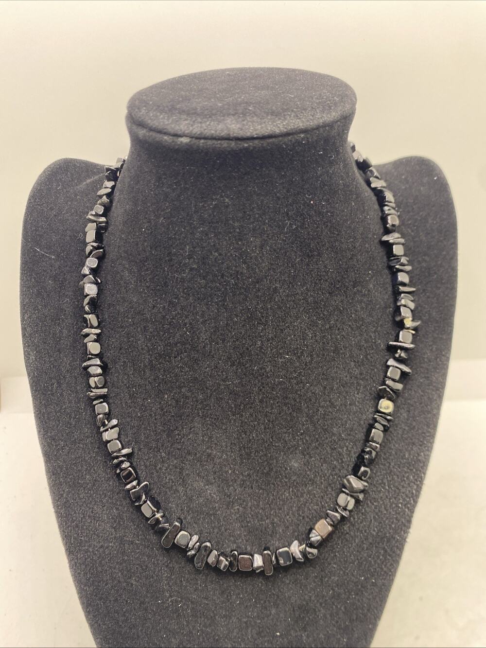 Womens Black Stone Fashion Necklace
